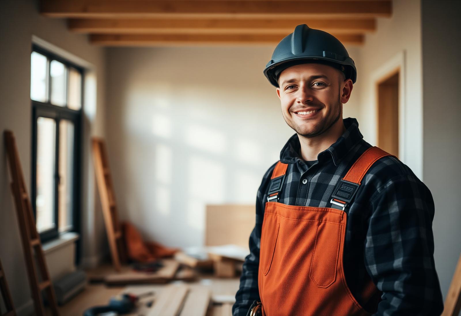 Vakman aan het werk in Almere